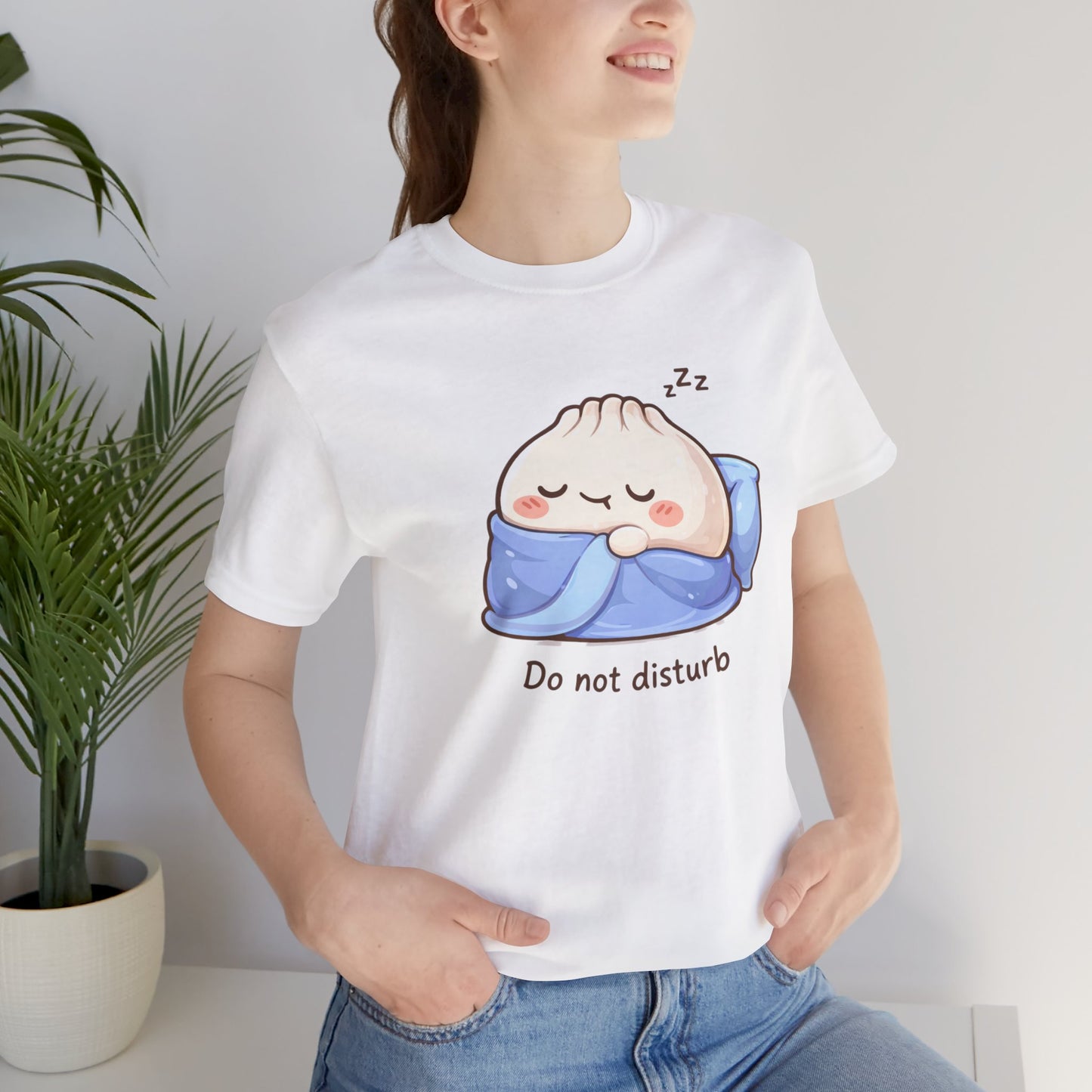Do Not Disturb Tee Cute Sleeping Dumpling Graphic T-Shirt