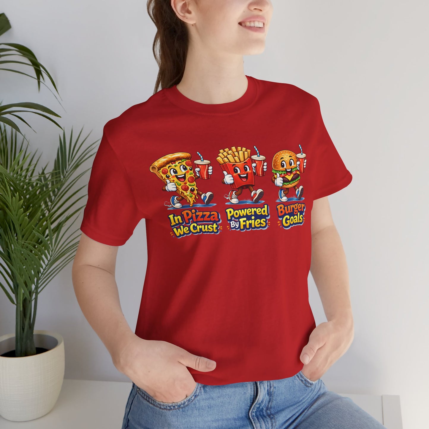 Pizza, Burger & Fries T‑Shirt