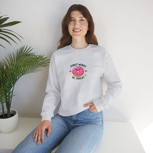 Donut Worry Be Snacky Sweatshirt embordered