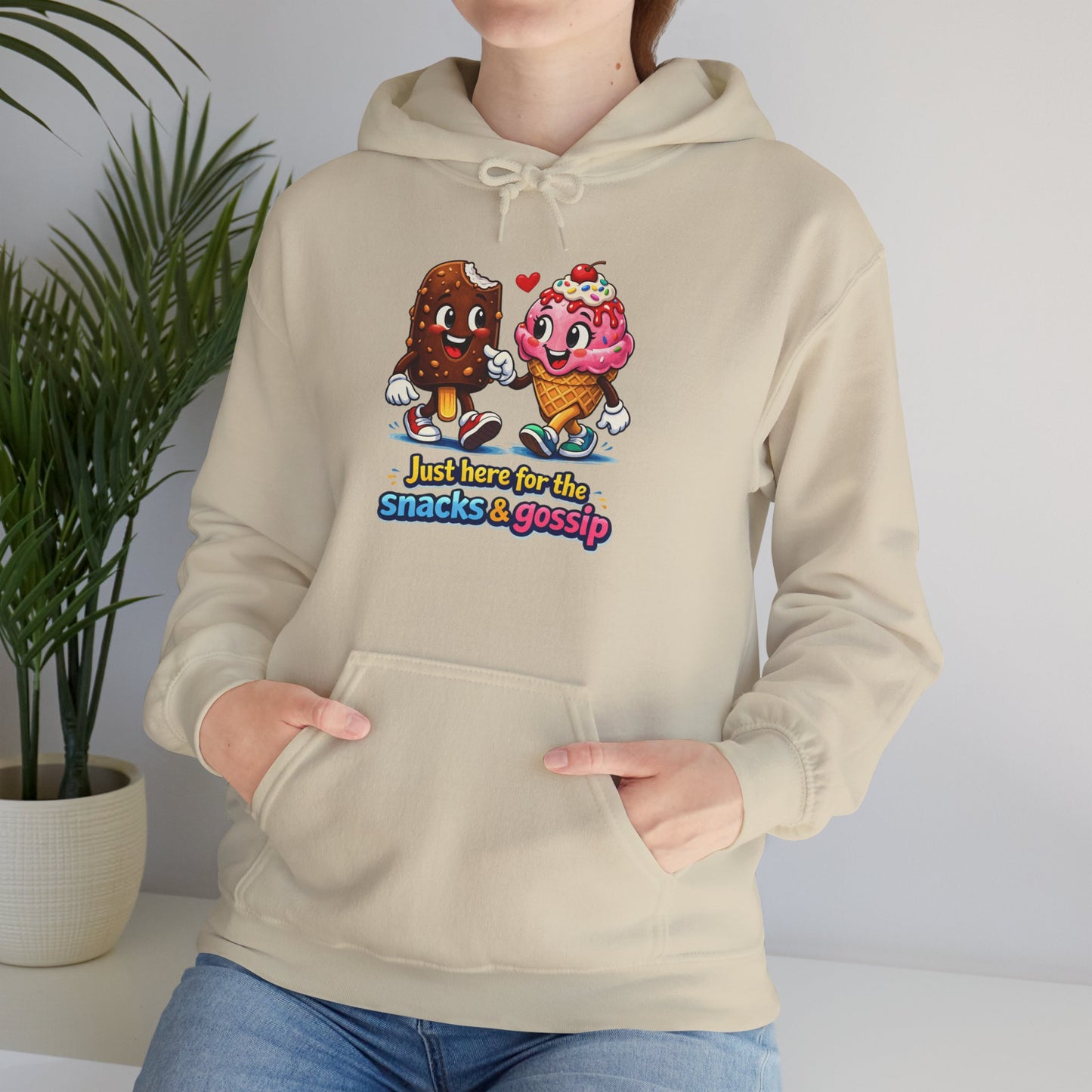 snacks and gossip hoodie