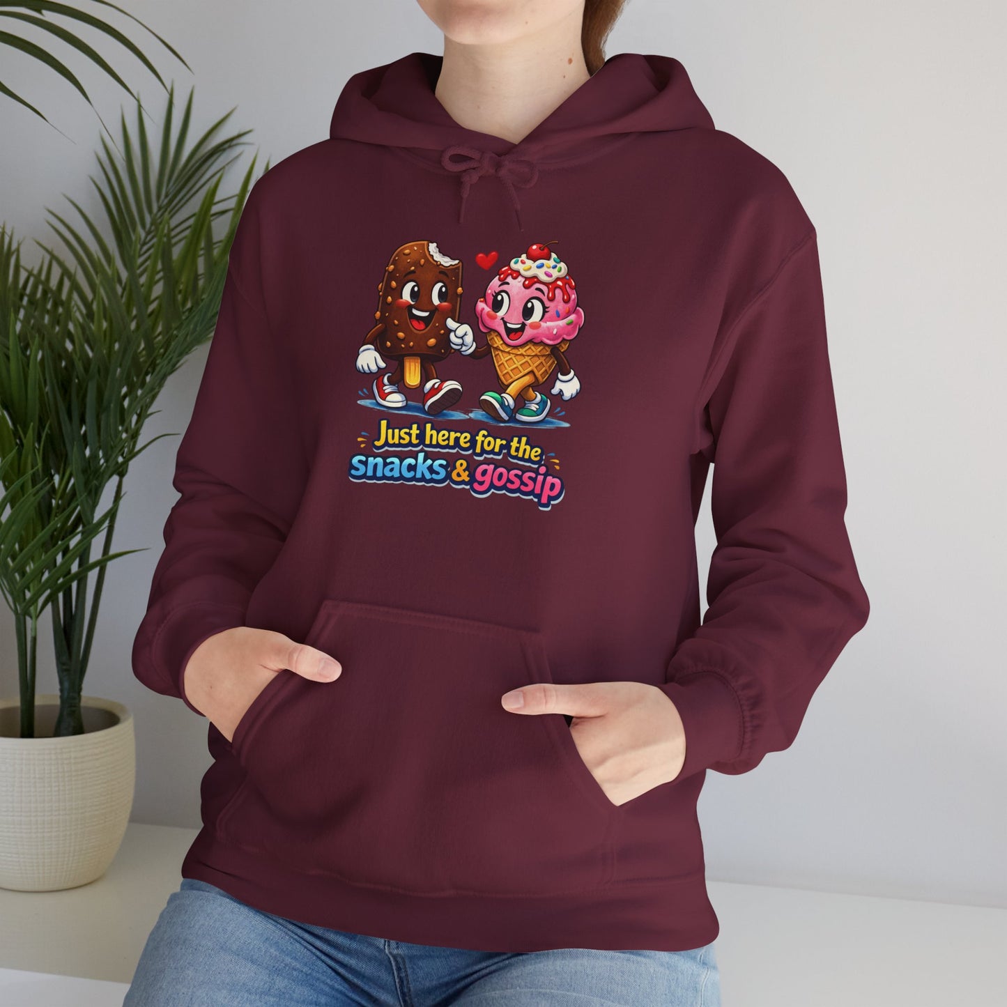 snacks and gossip hoodie