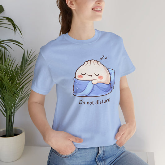 Do Not Disturb Tee Cute Sleeping Dumpling Graphic T-Shirt