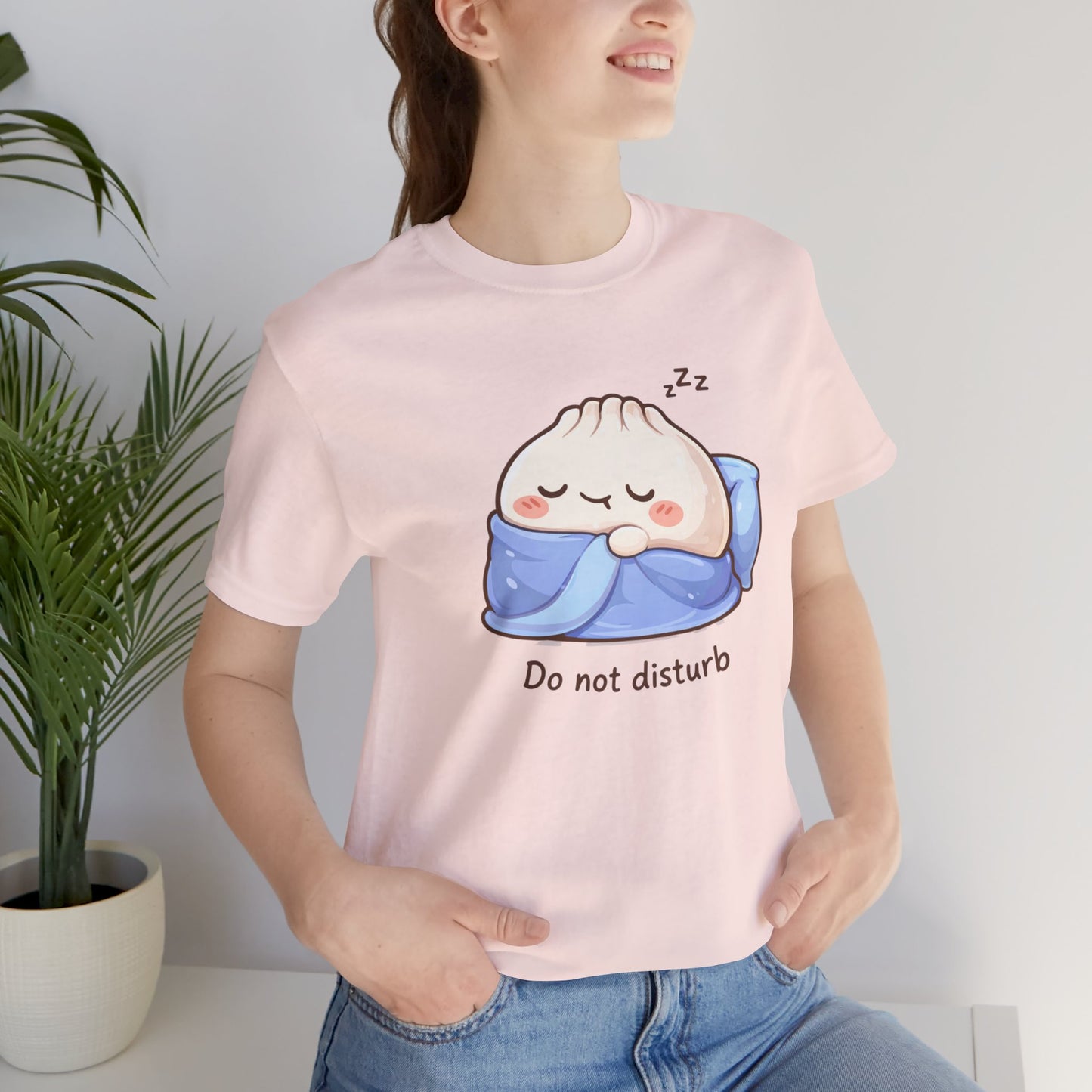 Do Not Disturb Tee Cute Sleeping Dumpling Graphic T-Shirt
