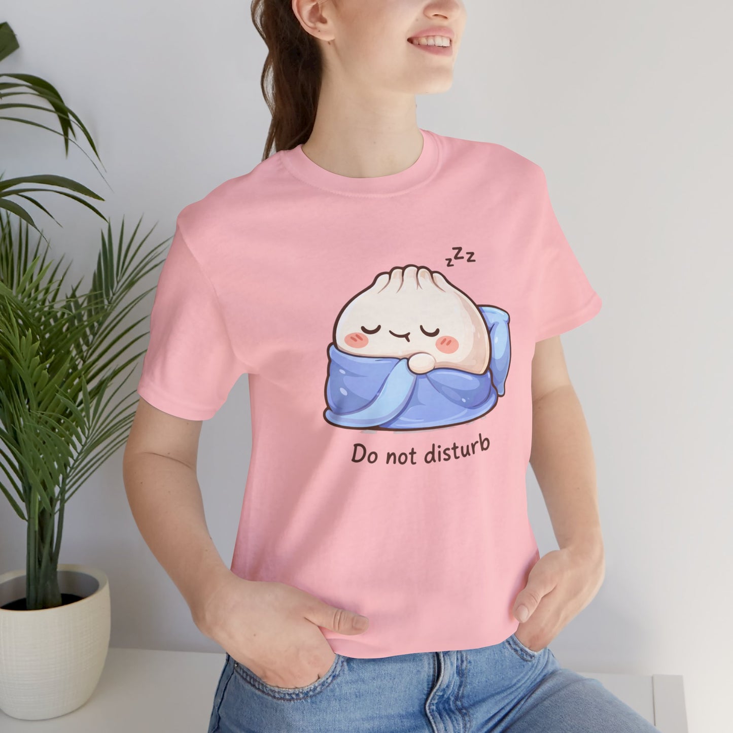 Do Not Disturb Tee Cute Sleeping Dumpling Graphic T-Shirt