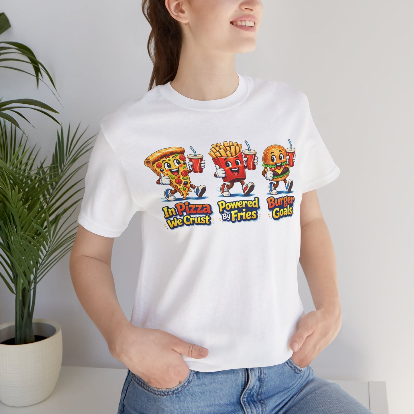 Pizza, Burger & Fries T‑Shirt