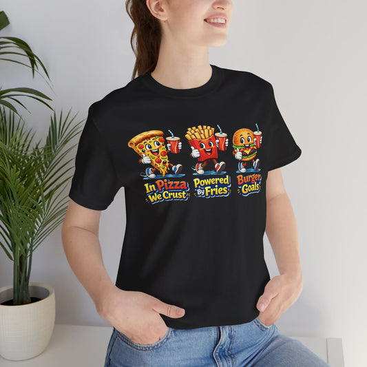 Pizza, Burger & Fries T‑Shirt