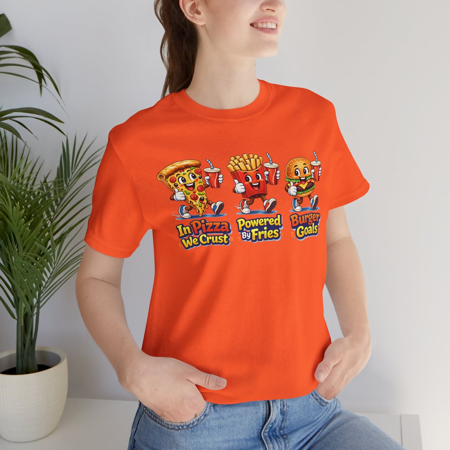 Pizza, Burger & Fries T‑Shirt