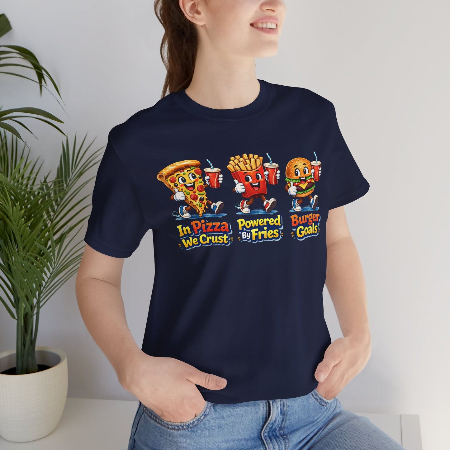 Pizza, Burger & Fries T‑Shirt