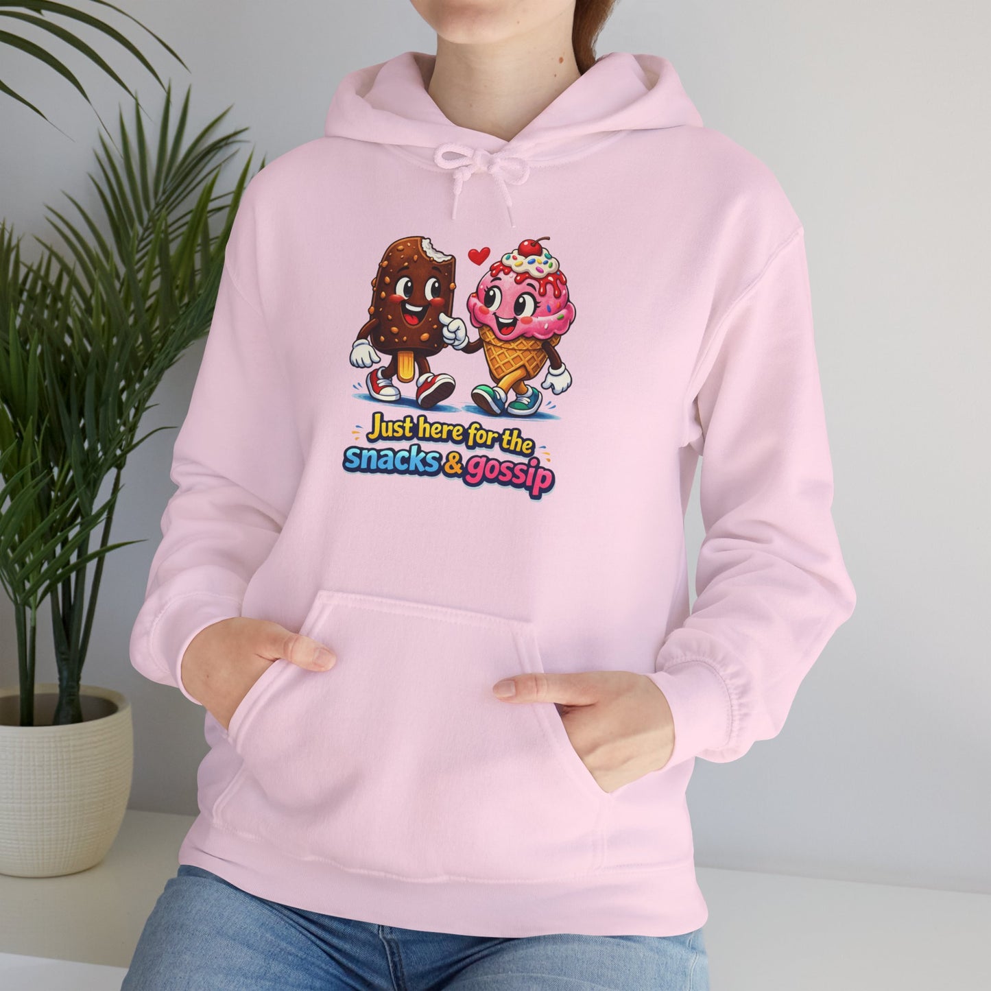snacks and gossip hoodie